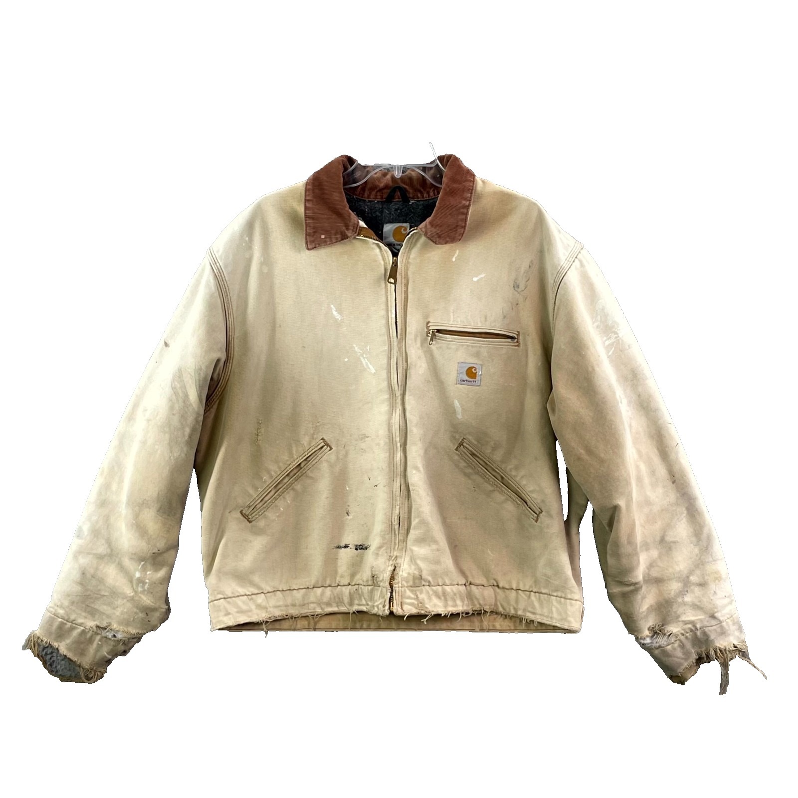 Vintage Carhartt Detroit Jacket Men Xl Fleece Lined Cowboy Made In Usa Workwear